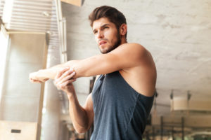 man exercising